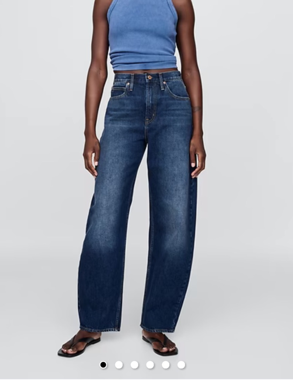 GAP High Rise Barrel Jeans